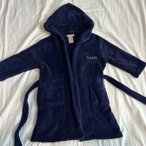 Pottery Barn Kids Blue Toddler Bathrobe